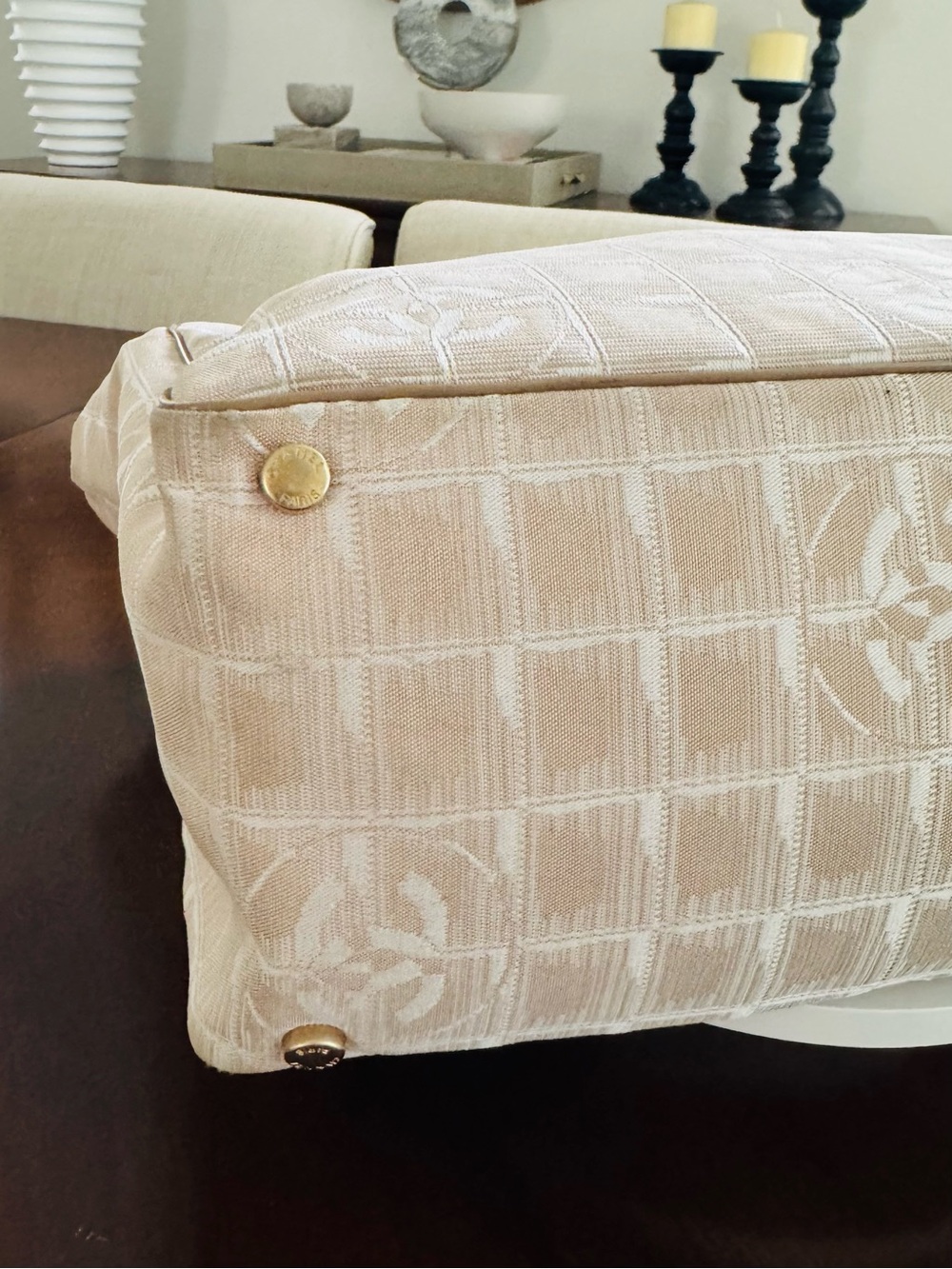 Chanel Beige Travel Line Tote Bag – CC Monogram - Picture 13 of 13